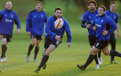 23.11.10 - Wales Rugby Training - Stephen Jones during training. 