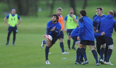 23.11.10 - Wales Rugby Training - Mike Phillips during training. 