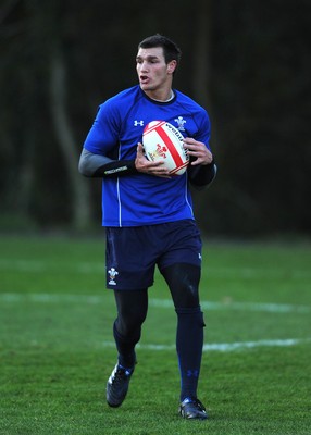 23.11.10 - Wales Rugby Training - Tom James during training. 