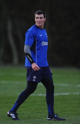 23.11.10 - Wales Rugby Training - Tom James during training. 