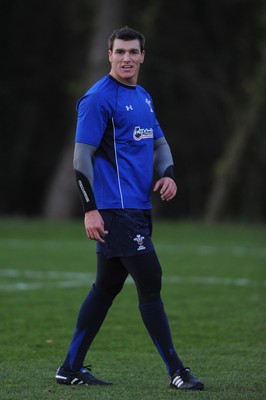 23.11.10 - Wales Rugby Training - Tom James during training. 