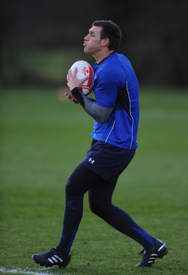 23.11.10 - Wales Rugby Training - Tom James during training. 