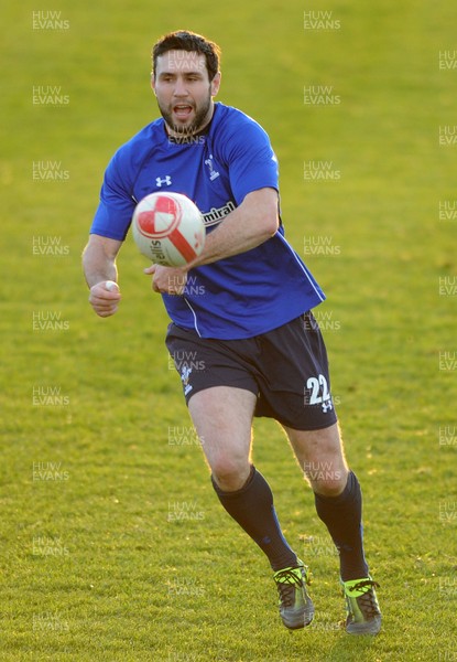 23.11.10 - Wales Rugby Training - Stephen Jones during training. 