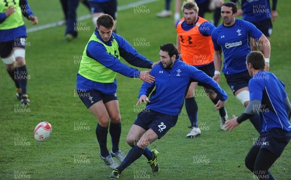 23.11.10 - Wales Rugby Training - Stephen Jones during training. 