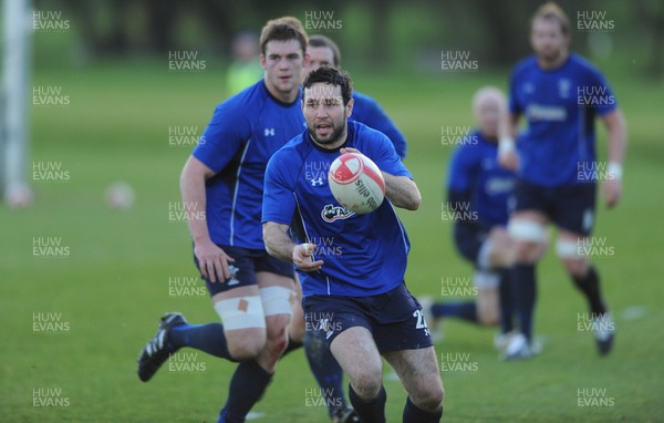 23.11.10 - Wales Rugby Training - Stephen Jones during training. 