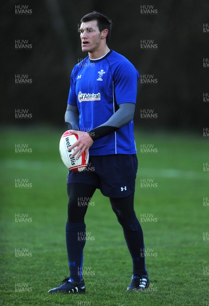 23.11.10 - Wales Rugby Training - Tom James during training. 