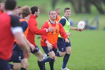 23.11.11 - Wales Rugby Training - Gethin Jenkins during training. 