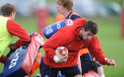 23.11.11 - Wales Rugby Training - Alex Cuthbert during training. 
