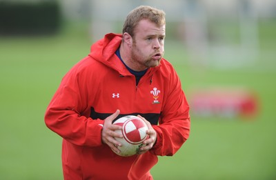 23.11.11 - Wales Rugby Training - Scott Andrews during training. 