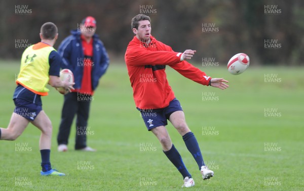 23.11.11 - Wales Rugby Training - Alex Cuthbert during training. 