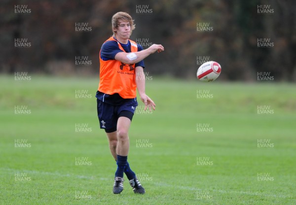 23.11.11 - Wales Rugby Training - Liam Williams during training. 
