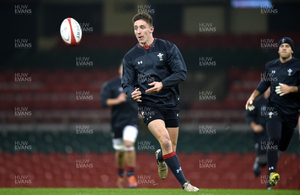 231118 - Wales Rugby Training - Josh Adams during training