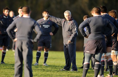24.01.08 - Wales Rugby Training- Wales Coach, Warren Gatland during training 