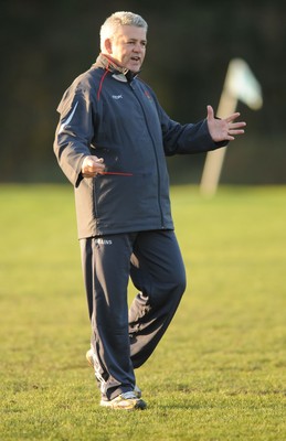 24.01.08 - Wales Rugby Training- Wales Coach, Warren Gatland during training 