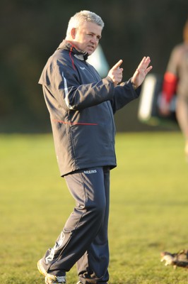 24.01.08 - Wales Rugby Training- Wales Coach, Warren Gatland during training 