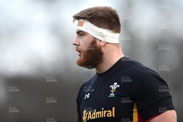 240117 - Wales Rugby Training - Rhodri Jones during training