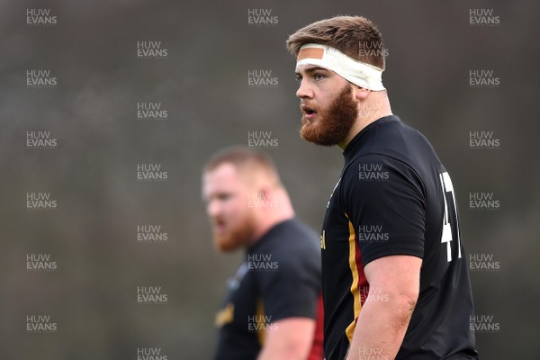 240117 - Wales Rugby Training - Rhodri Jones during training