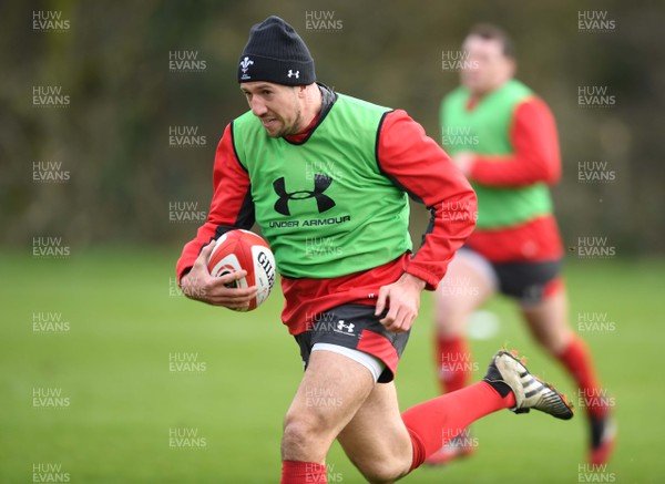 240120 - Wales Rugby Training - Justin Tipuric during training