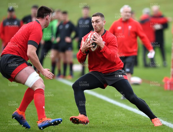 240120 - Wales Rugby Training - George North during training