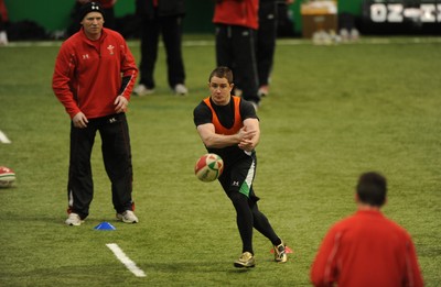 24.02.10 - Wales Rugby Training - Shane Williams in action during training. 