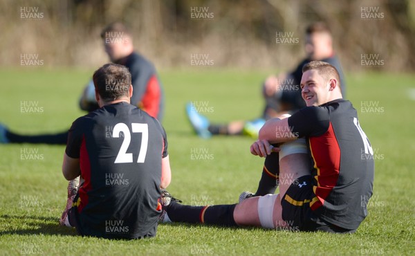 240216 - Wales Rugby Training -Dan Lydiate during training