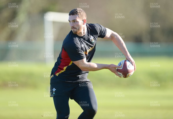 240216 - Wales Rugby Training -George North during training