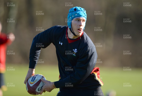 240216 - Wales Rugby Training -Liam Williams during training