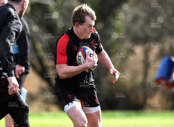 240222 - Wales Rugby Training - Nick Tompkins during training