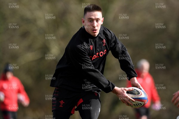 240222 - Wales Rugby Training - Josh Adams during training