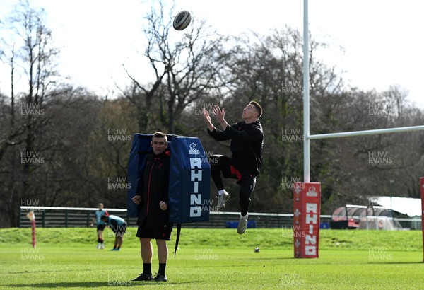 240222 - Wales Rugby Training - Josh Adams during training