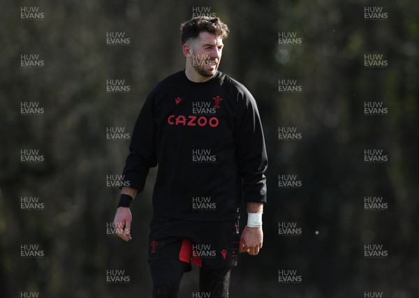 240222 - Wales Rugby Training - Alex Cuthbert during training