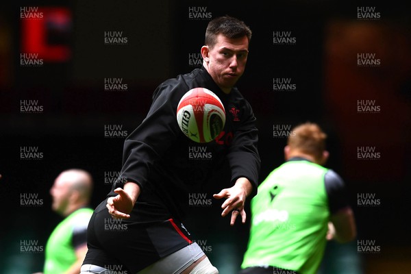 240223 - Wales Rugby Training - Adam Beard during training