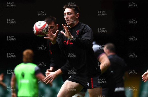 240223 - Wales Rugby Training - Josh Adams during training