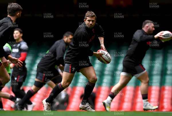 240223 - Wales Rugby Training - Leigh Halfpenny during training