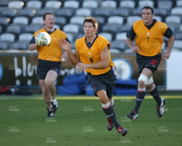 24.05.07  Wales rugby on Tour to Australia James hook at the  Blue Tongue Stadium in Gosford 