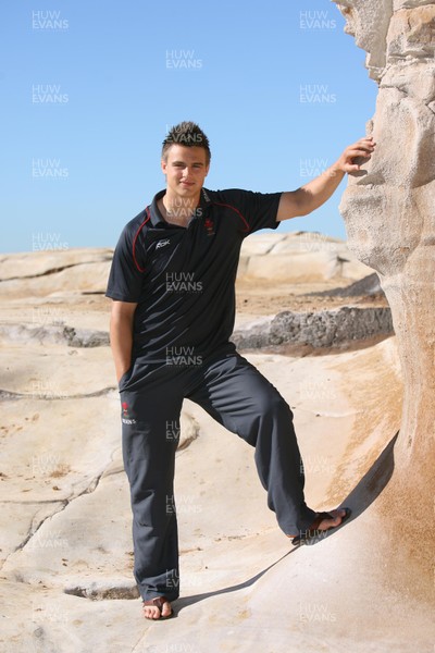24.05.07  Wales rugby on Tour to Australia Chris Cekaj at the team base in Terrigal 