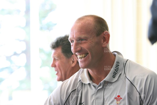 24.05.07  Wales rugby on Tour to Australia Captain Gareth Thomas at Press conference in Terrigal 