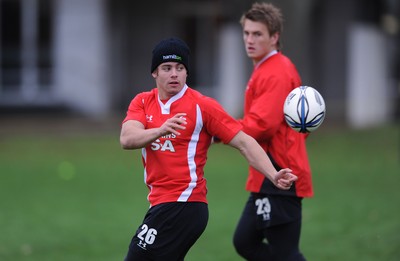 24.06.10 - Wales Rugby Training - Leigh Halfpenny during training. 