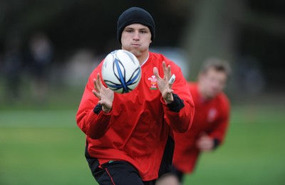 24.06.10 - Wales Rugby Training - Tom Prydie during training. 
