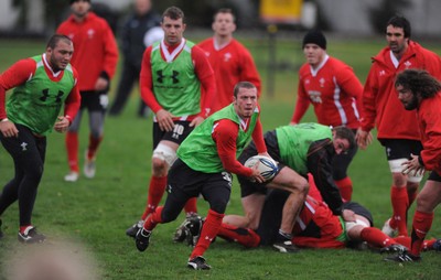 24.06.10 - Wales Rugby Training - Richie Rees during training. 