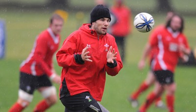 24.06.10 - Wales Rugby Training - Mike Phillips during training. 