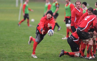 24.06.10 - Wales Rugby Training - Mike Phillips during training. 
