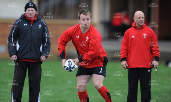 24.06.10 - Wales Rugby Training - Matthew Rees during training. 