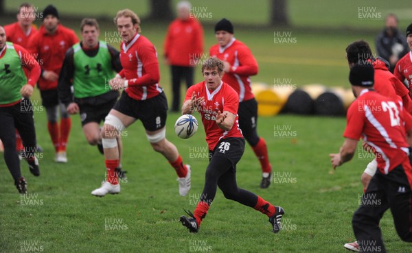 24.06.10 - Wales Rugby Training - Leigh Halfpenny during training. 
