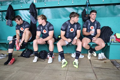 230625 - Wales Rugby Training - Rhodri Williams, Blair Murray, Dan Edwards and Reuben Morgan-Williams