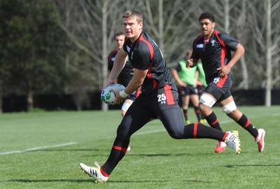 24.09.11 - Wales Rugby Training - Scott Williams during training. 