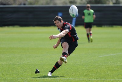 24.09.11 - Wales Rugby Training - James Hook during training. 