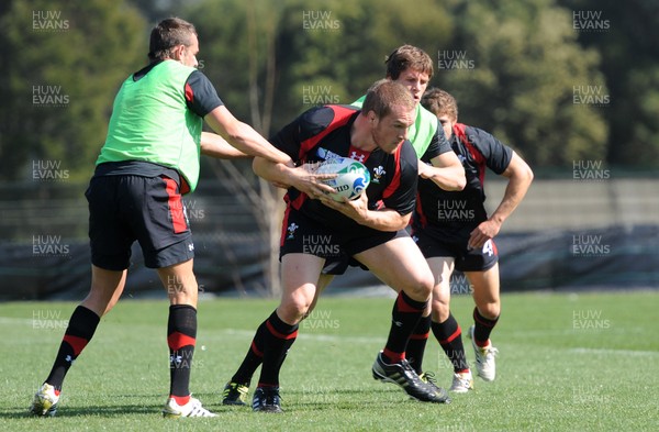 24.09.11 - Wales Rugby Training - Gethin Jenkins during training. 