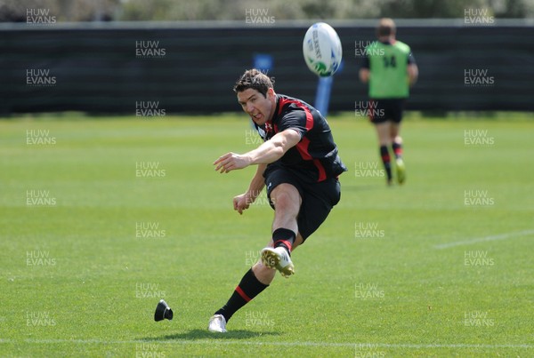 24.09.11 - Wales Rugby Training - James Hook during training. 