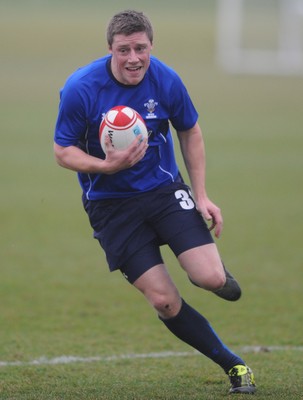 25.01.11 - Wales Rugby Training - Rhys Priestland during training. 